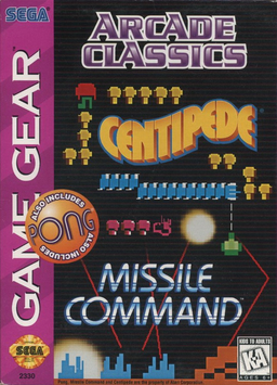 Arcade Classics box art for Sega Game Gear